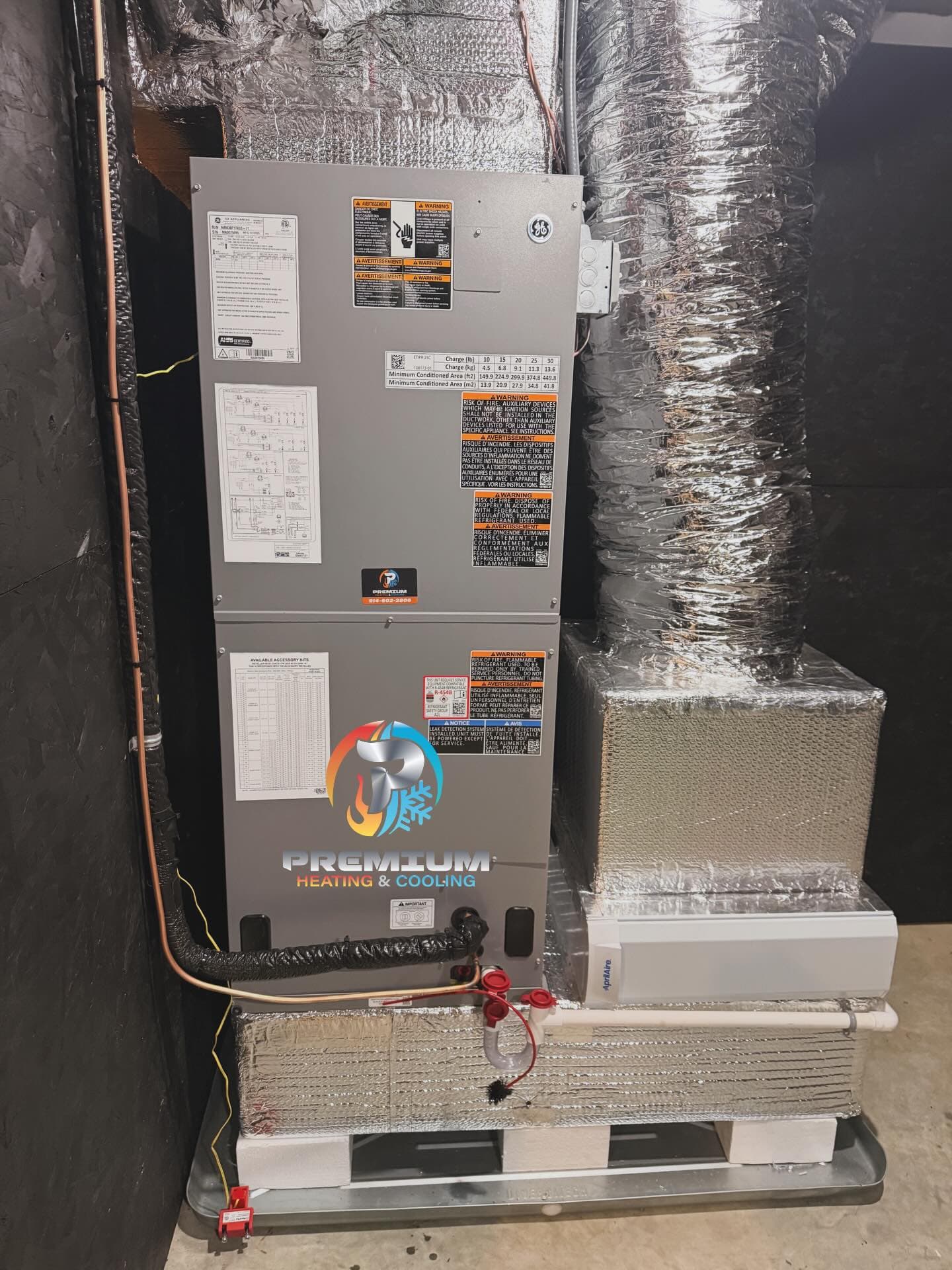 Attic ductwork after renovation, clean and properly insulated